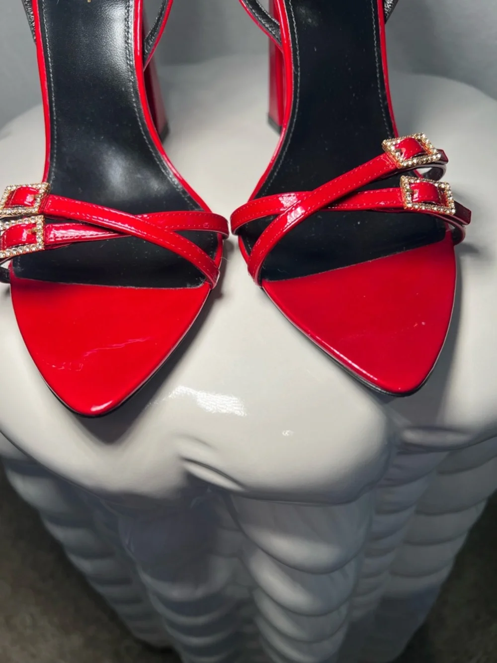 Saint Laurent 110mm Nuit sandals in Tibet Ted - Picture 10 of 17